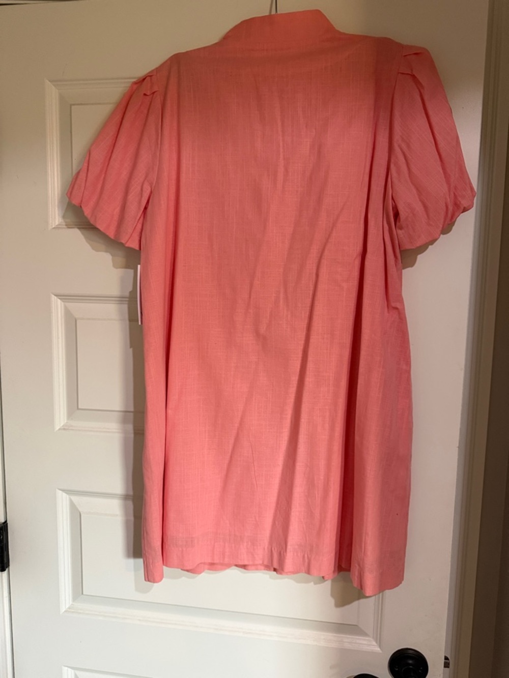 Womens Pink Embroidered Mini Dress - Picture 5 of 6